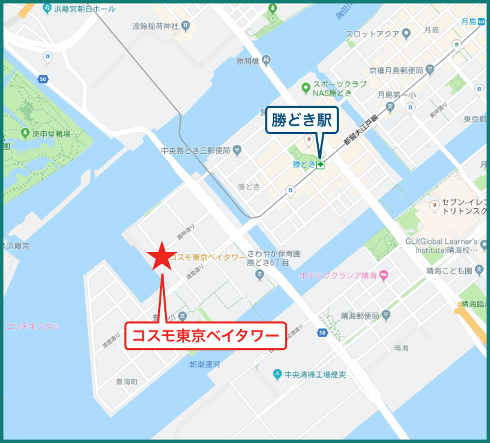 コスモ東京ベイタワーの地図