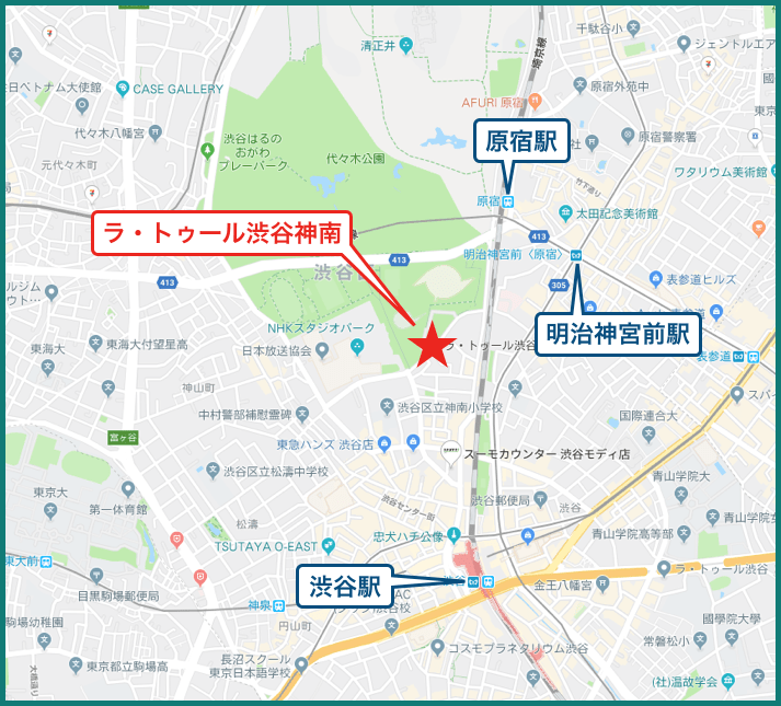 ラ・トゥール渋谷神南の地図