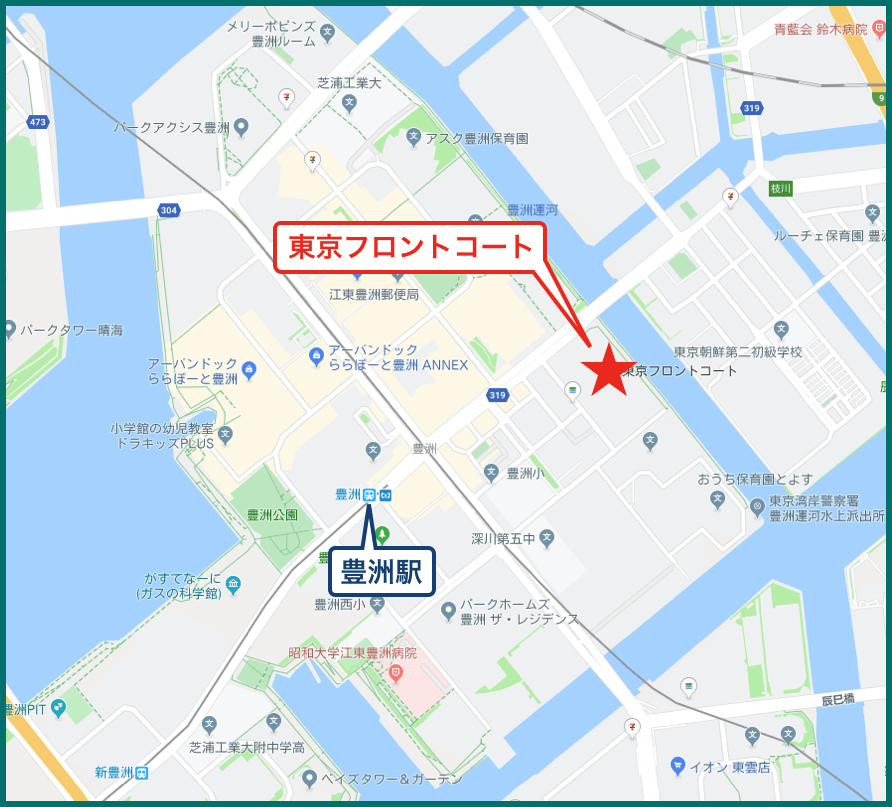 東京フロントコートの地図