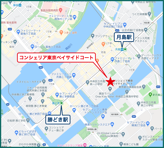 コンシェリア東京ベイサイドコートの地図