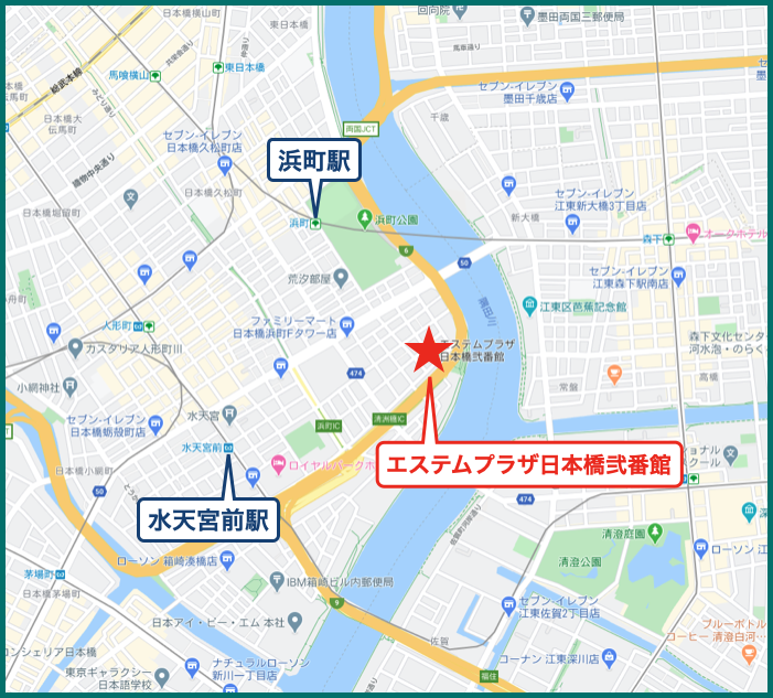 エステムプラザ日本橋弐番館の地図