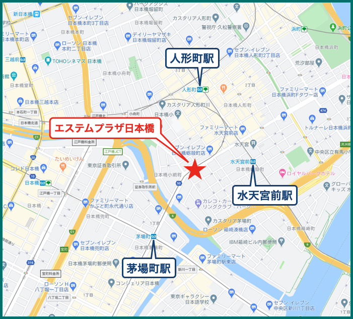 エステムプラザ日本橋の地図