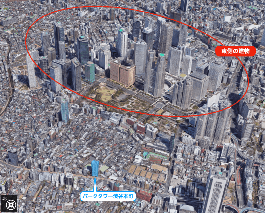 パークタワー渋谷本町の眺望