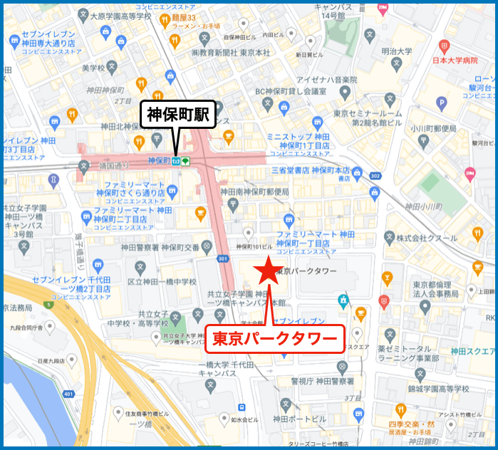 東京パークタワーの地図