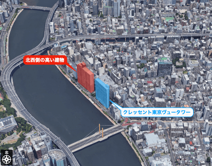 クレッセント東京ヴュータワーの眺望
