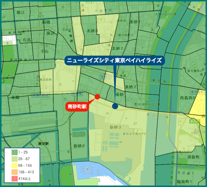 ニューライズシティ東京ベイハイライズの犯罪マップ