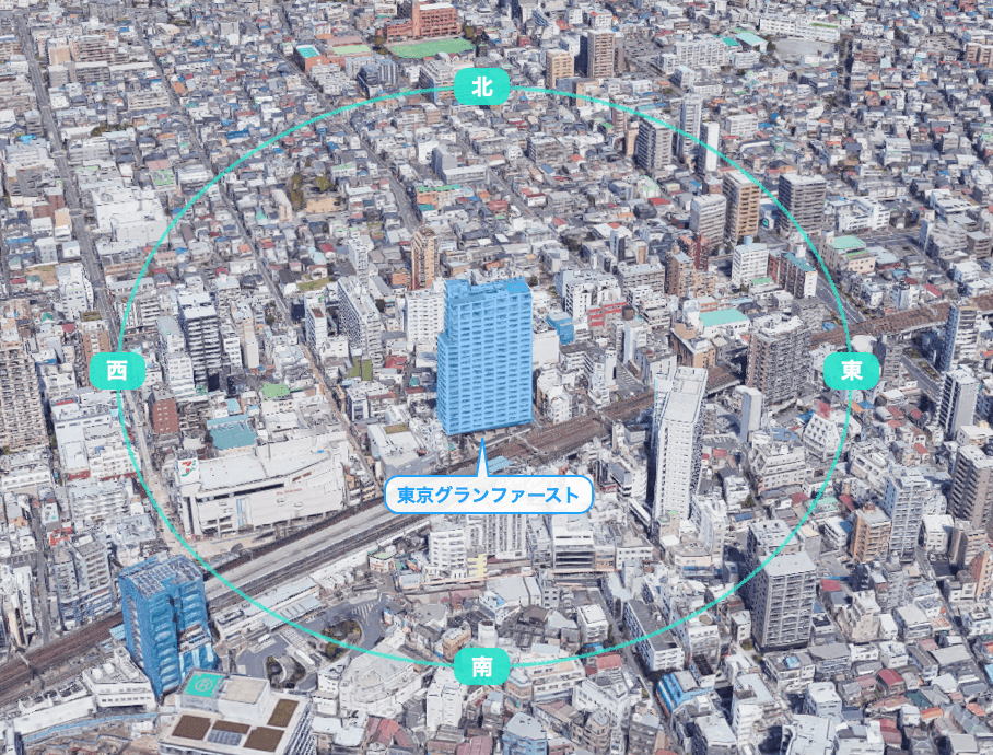 東京グランファーストの眺望
