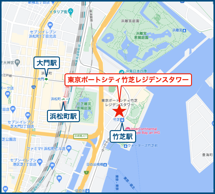 東京ポートシティ竹芝レジデンスタワーの地図