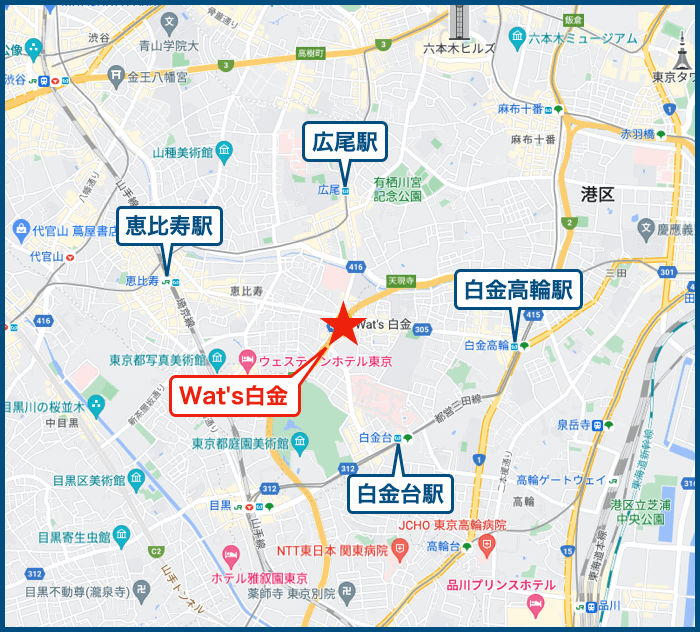 Wat's白金の地図