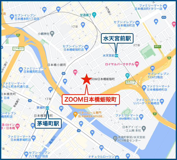 ZOOM日本橋蛎殻の地図