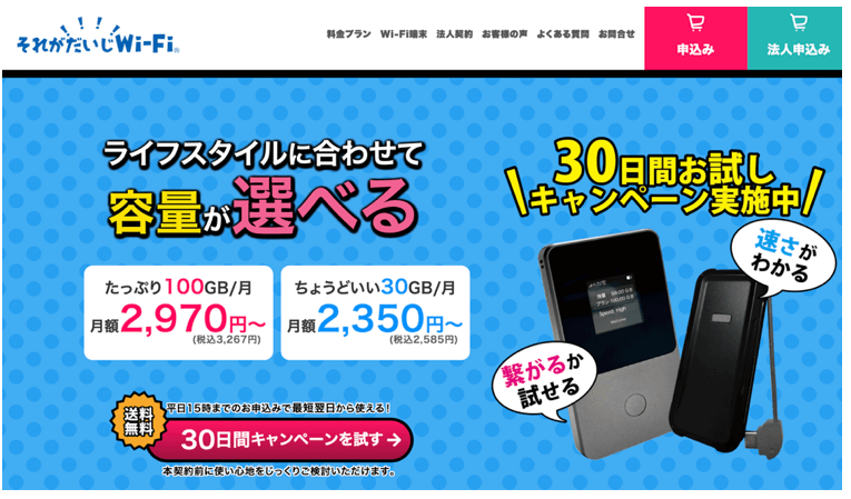 それが大事wifi